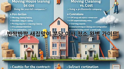 ✨ 반짝반짝 새집맞이! 분당 이사 청소 완벽 가이드 🏡🧼